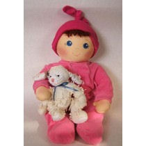 Baby Bows is a 2 faced Baby Free Cloth Doll Pattern